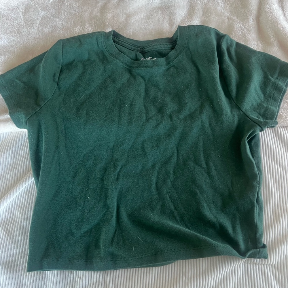 Hollister Forest Green Crop Top
